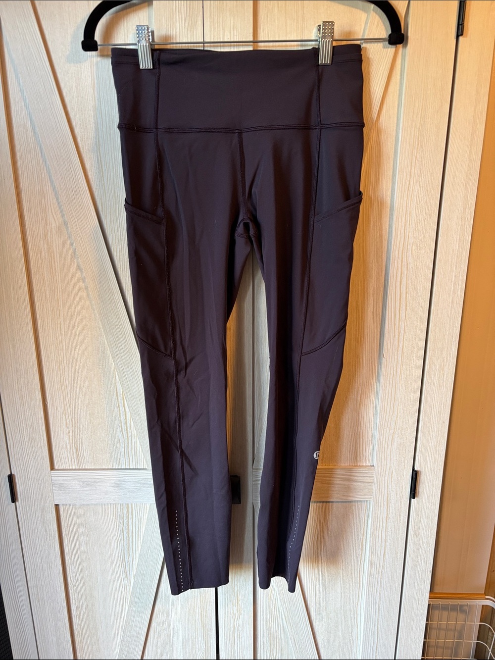lululemon athletica plum run leggings full length size 6